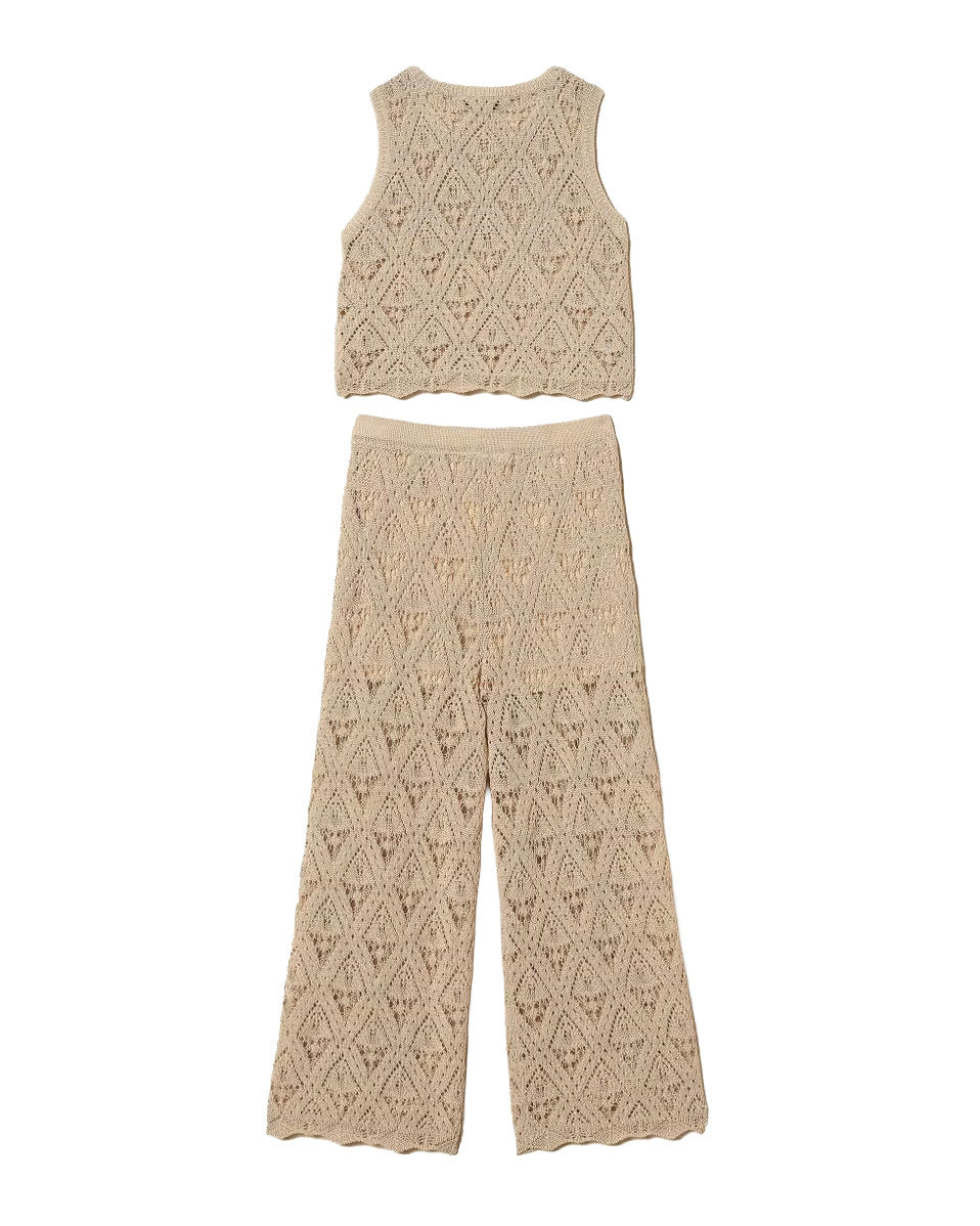 Twinset Kids Completo Safari in Pizzo per Bambine