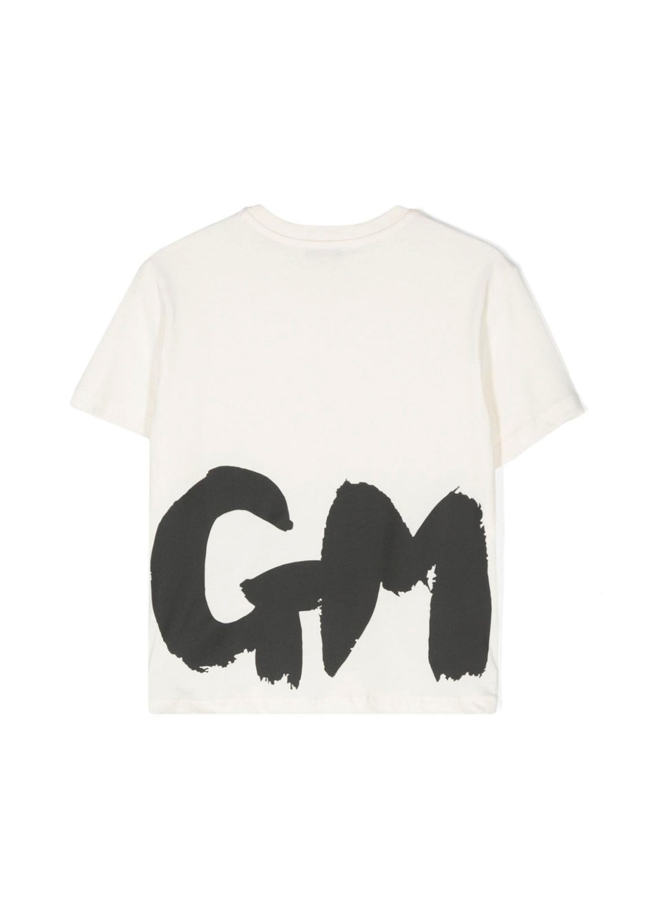 MSGM Kids T-shirt Bianca con Stampa Logo per Bambini (retro)