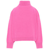 Emilio Pucci Kids Dolcevita Fucsia con Logo Giallo per Bambine