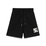 Yes London Bermuda Nero con Logo per Bambini
