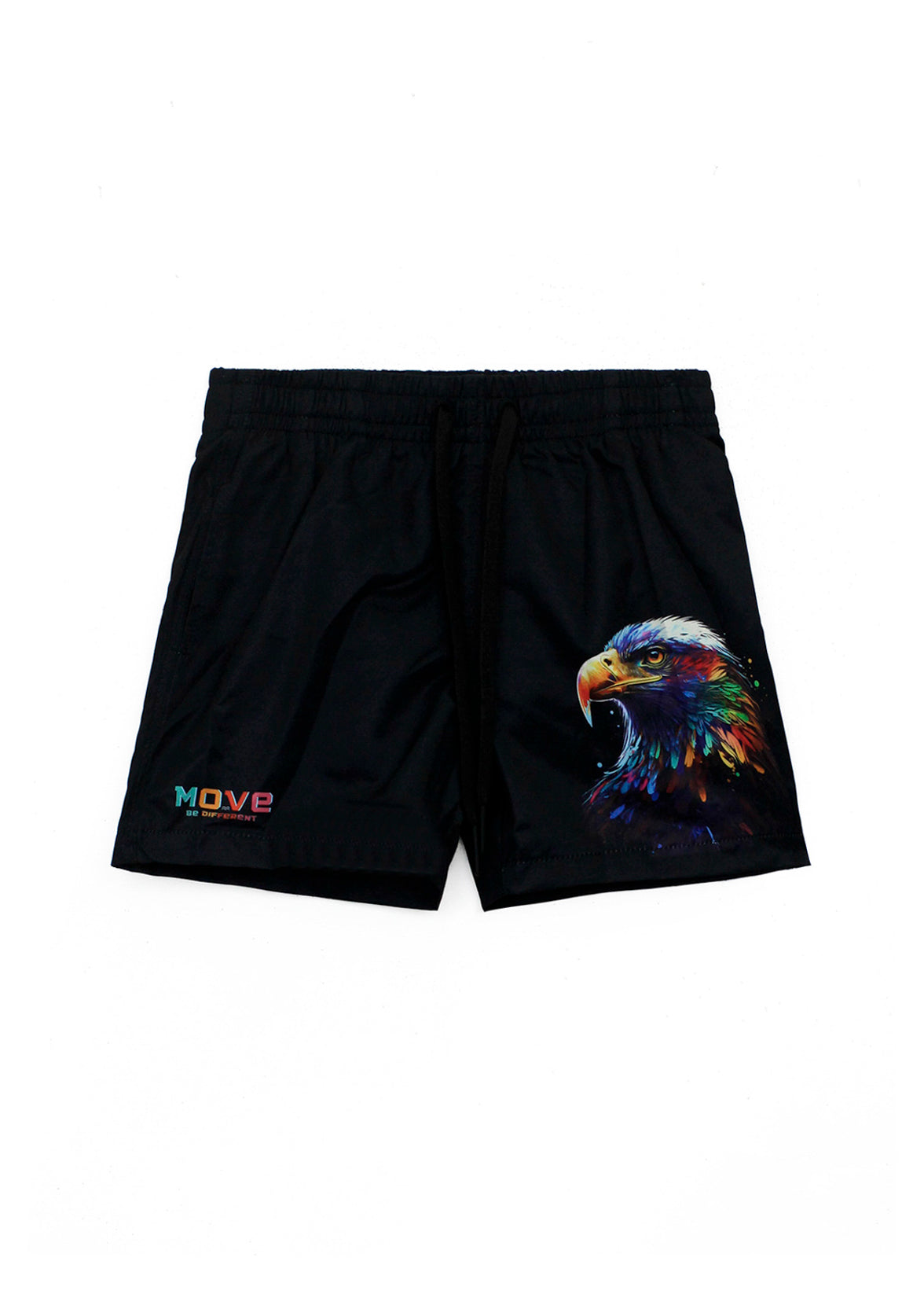 Move Kids Costume Boxer Nero Eagle per Bambini (fronte)