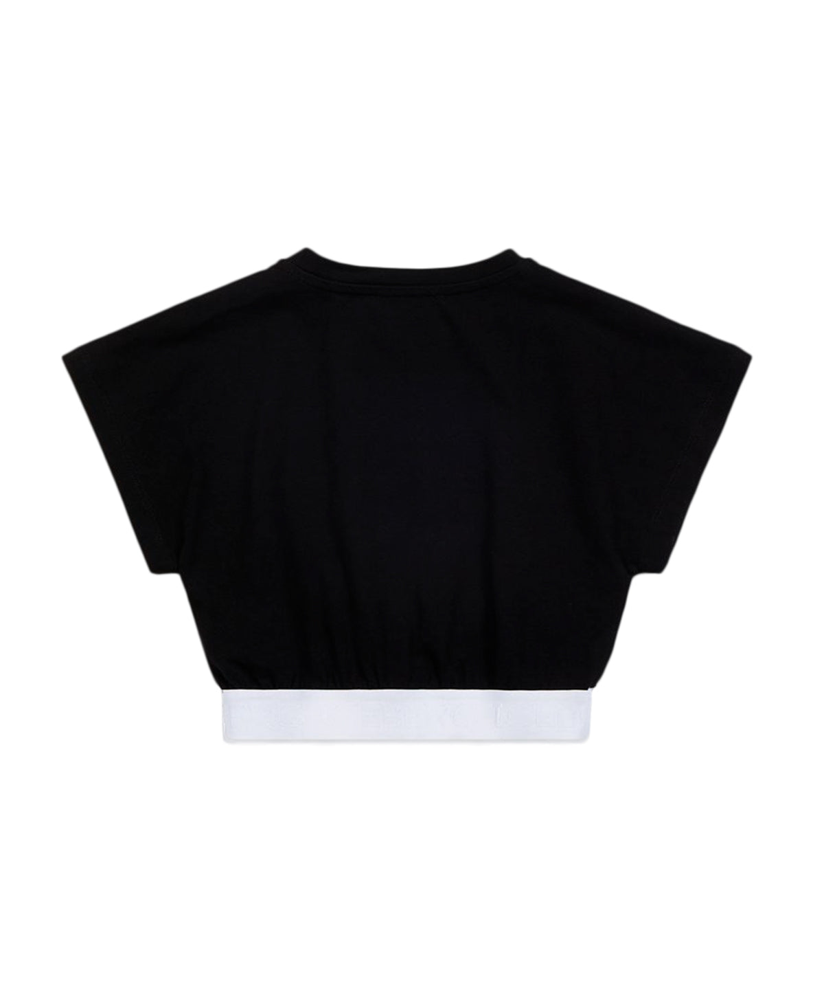 Iceberg Kids T-Shirt Nera Crop per bambine