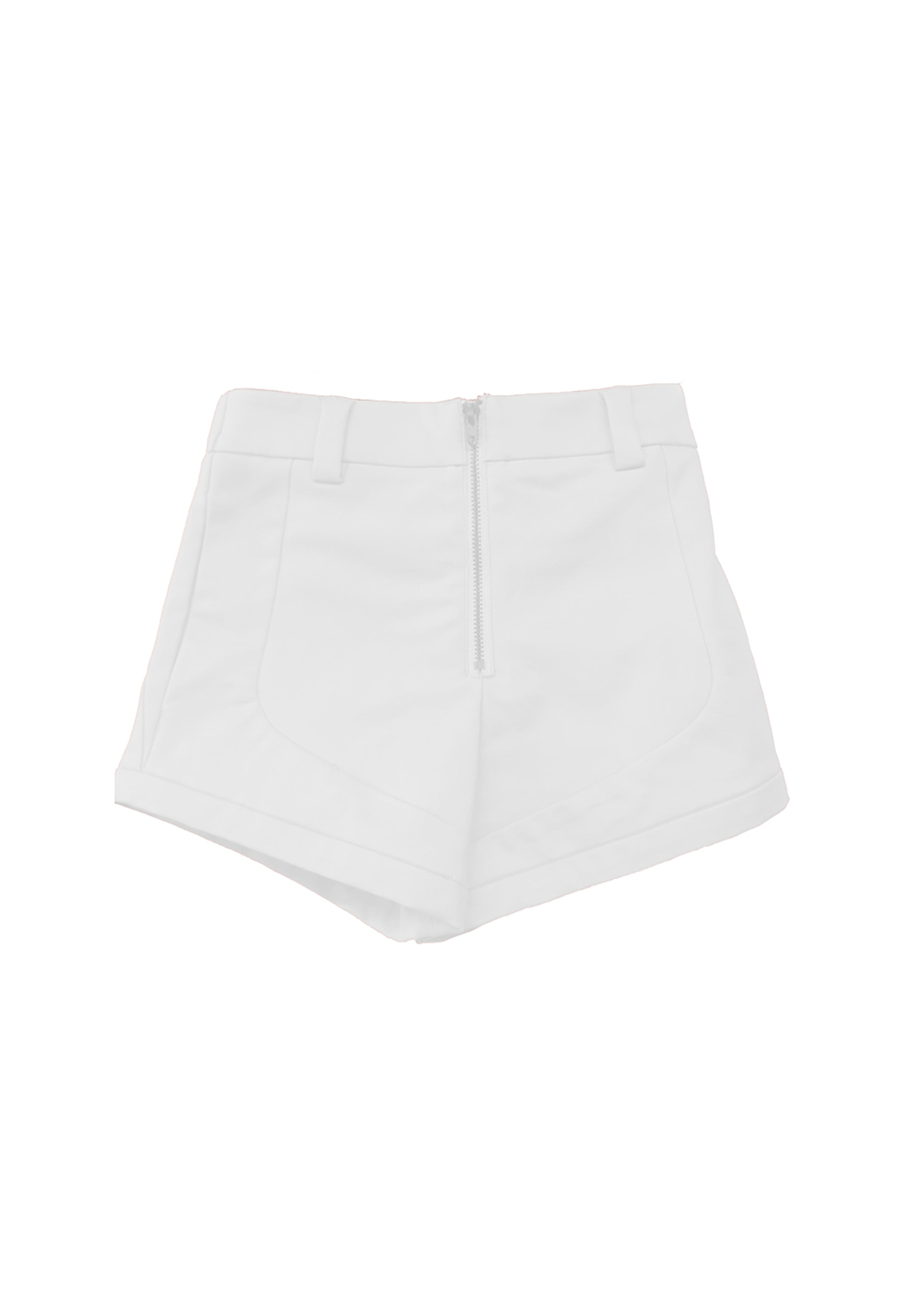 Pinko Kids Short Bianco con Zip per Bambine