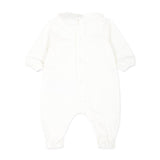 Moschino Kids Cream Romper with Hat and Bib for Newborns