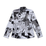 Iceberg Kids Camicia Bianca con Stampa All Over per Bambini (retro)