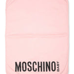 Moschino Kids Borsa Mamma Rosa con Fasciatoio con Logo Teddy Bear per Neonate
