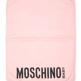 Moschino Kids Borsa Mamma Rosa con Fasciatoio con Logo Teddy Bear per Neonate