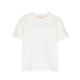 Elisabetta Franchi La Mia Bambina T-shirt Panna con Stampa per Bambine