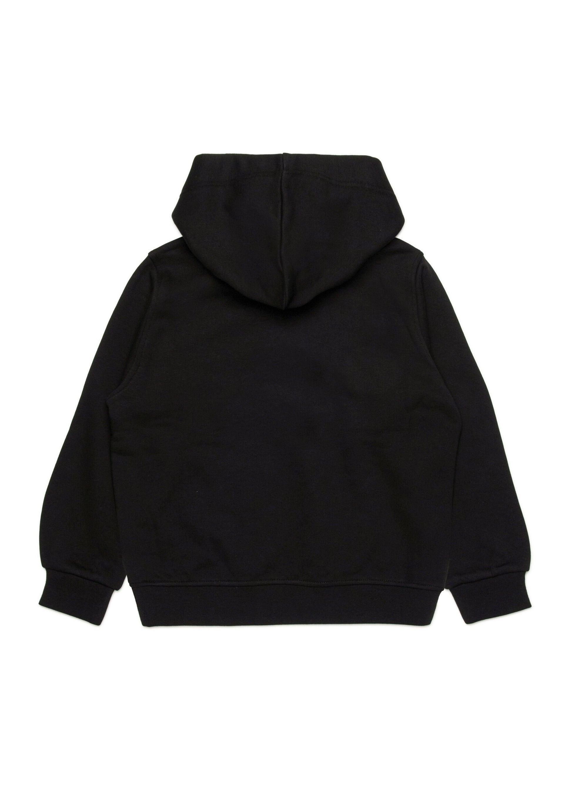 Felpa Hoodie Felpa Nera Cappuccio Retro Diesel Kids Black