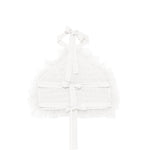 Patrizia Pepe Top Bianco con Ruches per Bambine