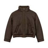 CoCò et MaMà Kids Bomber Shearling Marrone per Bambini
