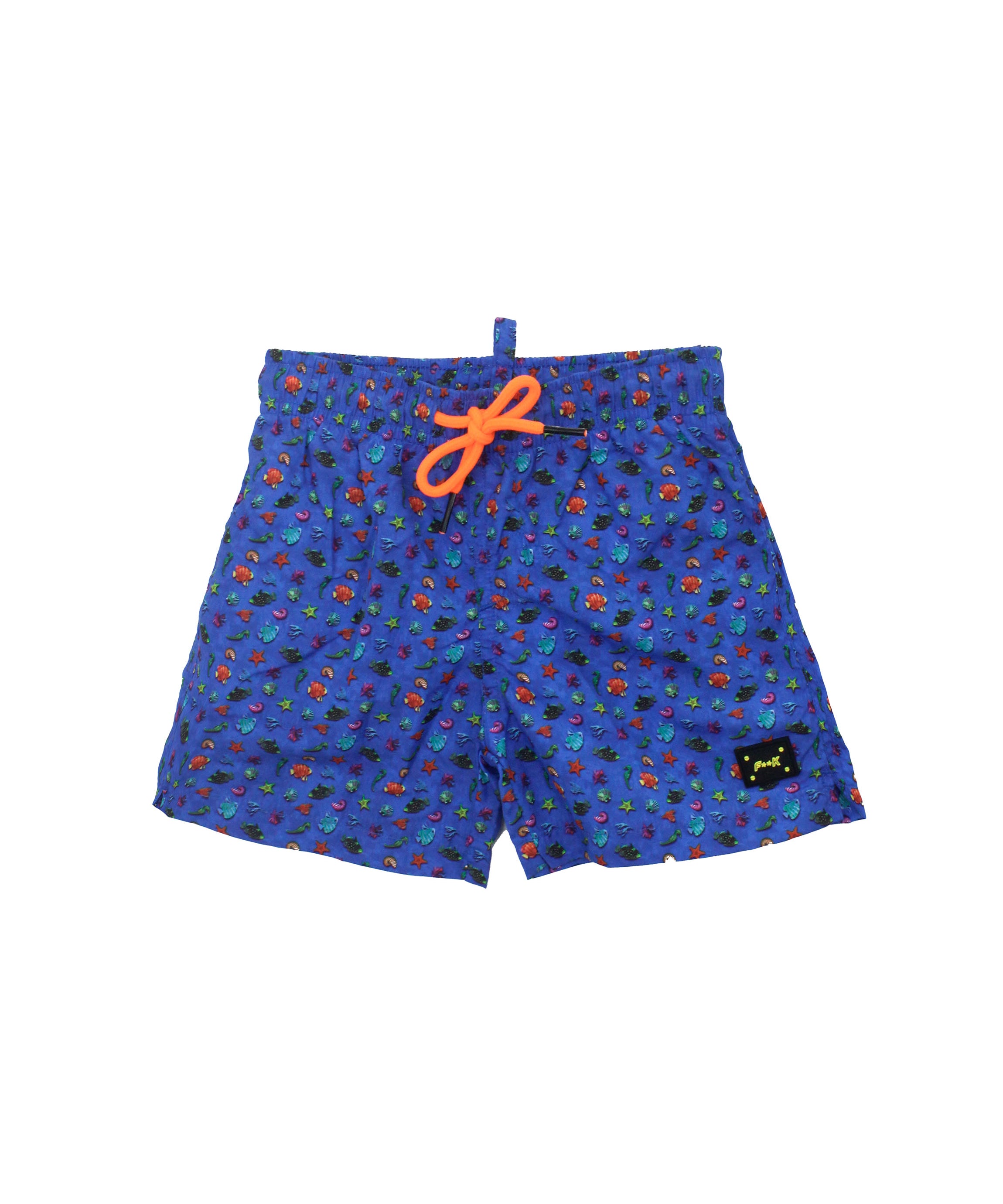EffeK Costume Boxer Fantasia Turtles Blu per Neonati (fronte)