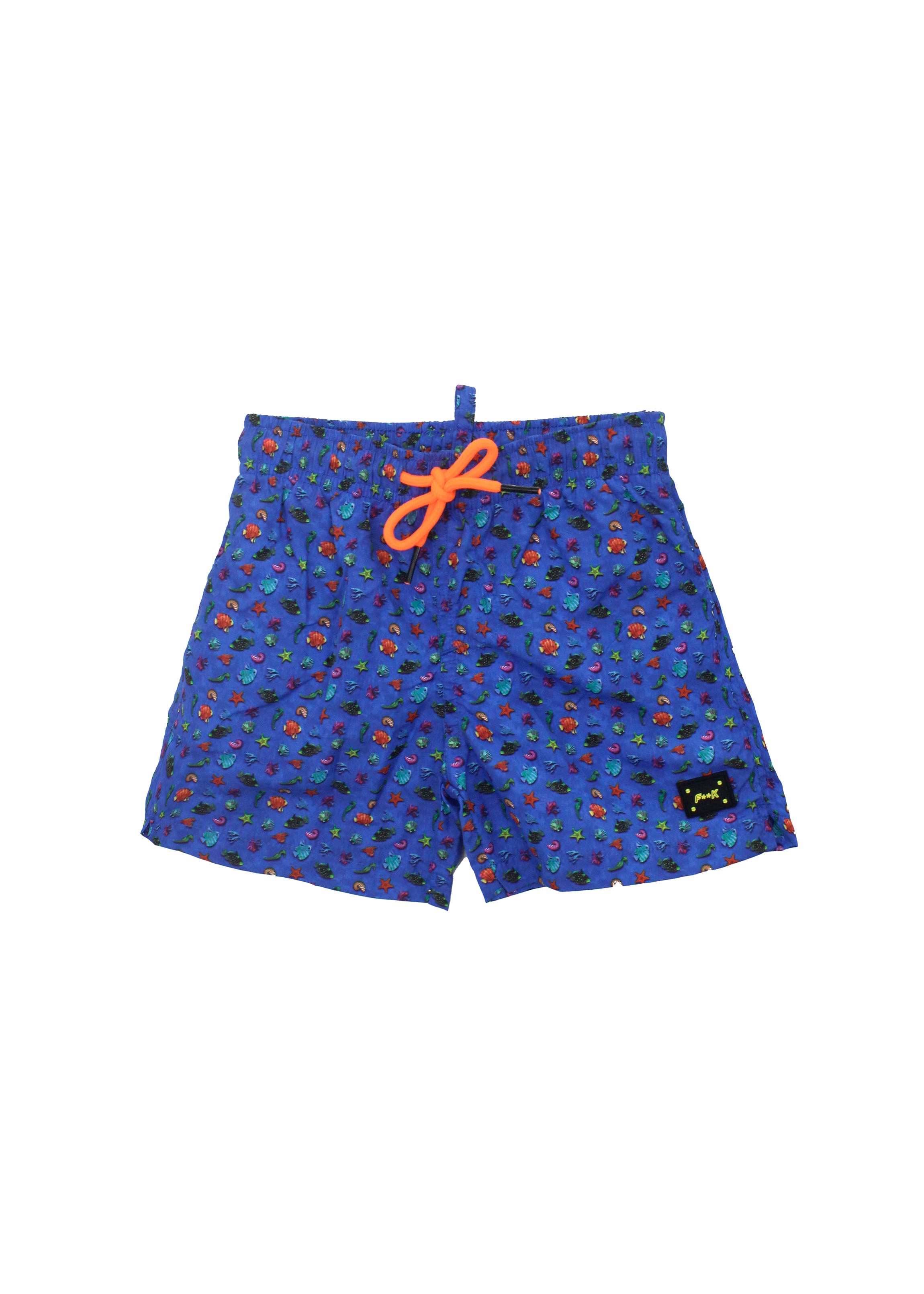 EffeK Costume Boxer Fantasia Turtles Blu per Neonati (fronte)