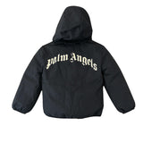 Palm Angels Kids Giubbino Nero con Logo per Bambini