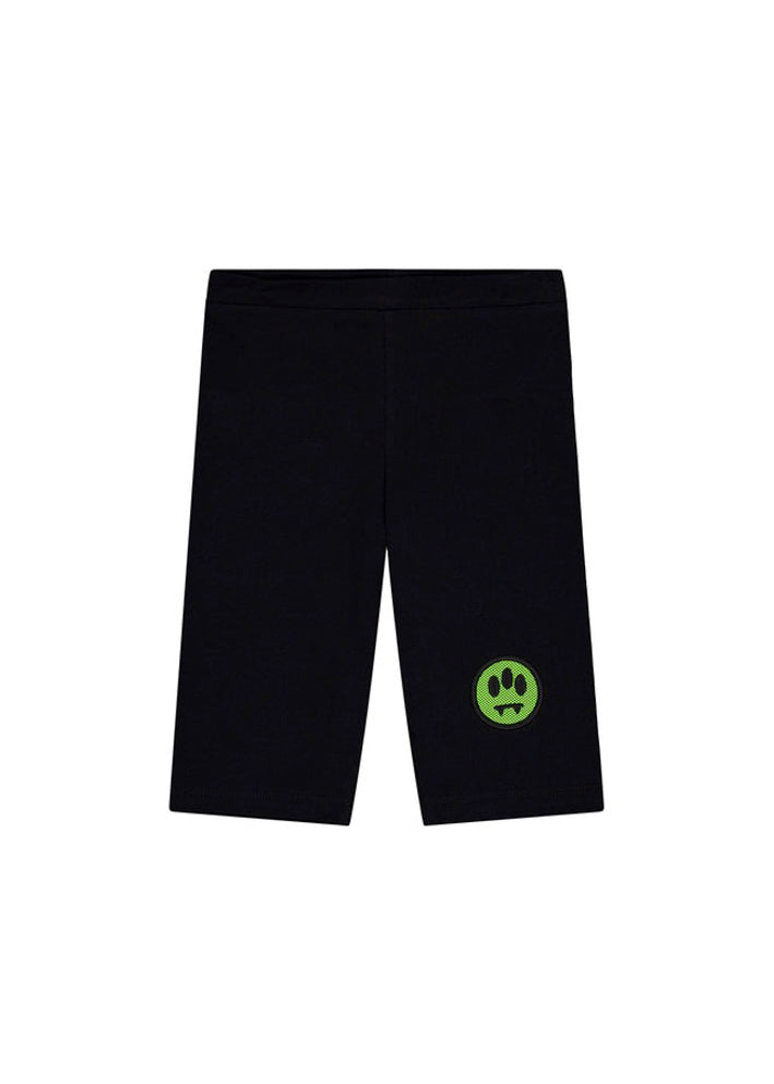 Barrow Kids Ciclista Nero con Logo per Bambine