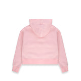Iceberg Kids Felpa con Cappuccio Rosa e Logo a Contrasto per Bambine