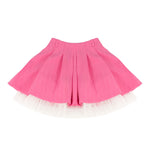 A'lapage Kids Gonna Gessata Fucsia con Tulle per Bambine