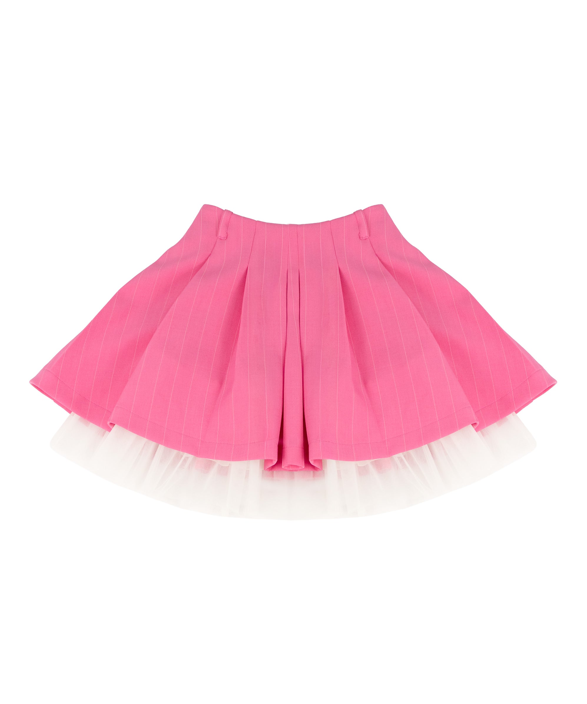 A'lapage Kids Gonna Gessata Fucsia con Tulle per Bambine