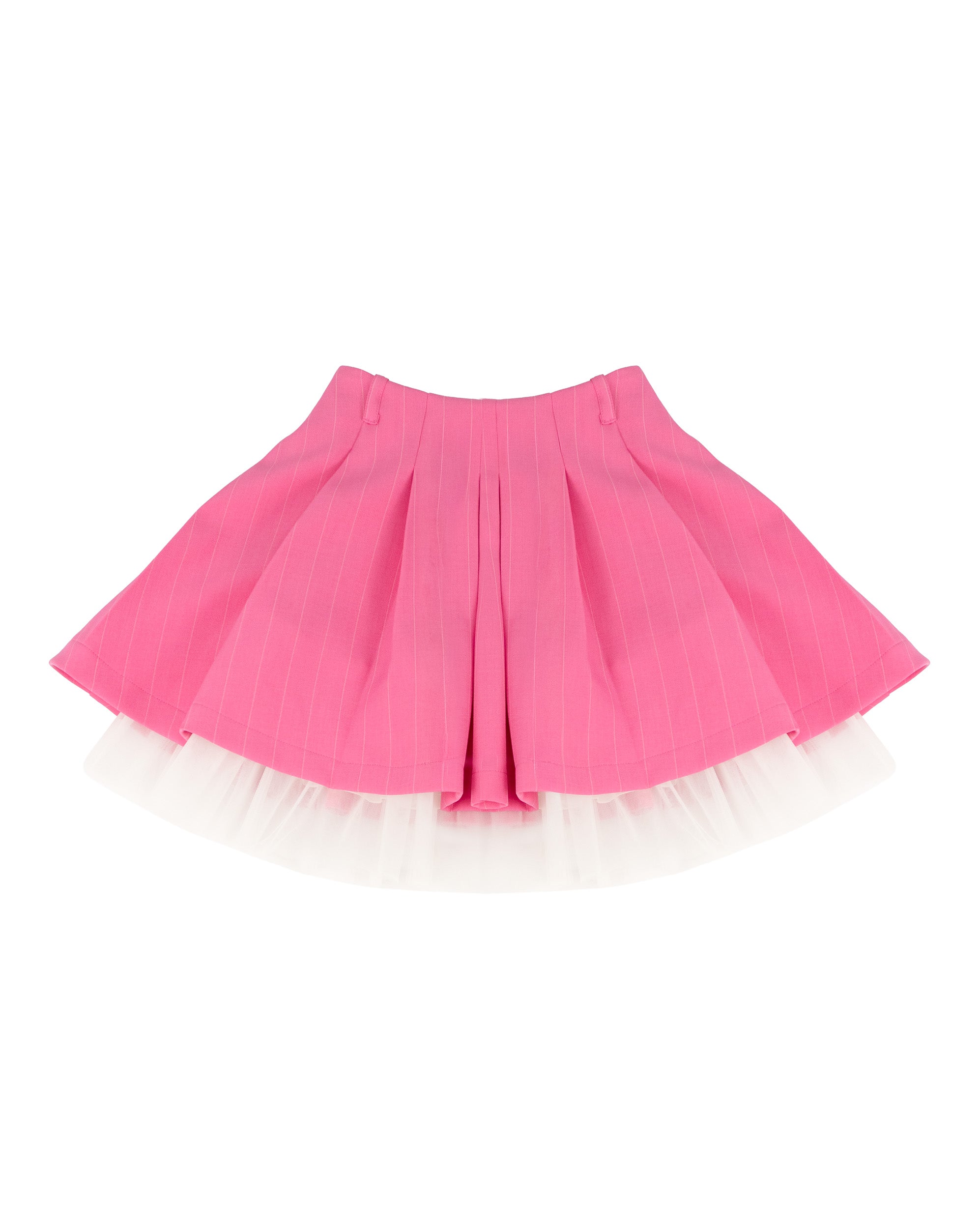 A'lapage Kids Gonna Gessata Fucsia con Tulle per Bambine