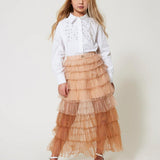 Twinset Kids Gonna in Tulle Canapa per Bambine