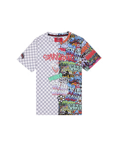 Sprayground Kids T-Shirt Multicolor/Scacchi per Bambini
