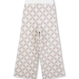 Michael Kors Kids Pantalone Beige con Stampa per Bambine