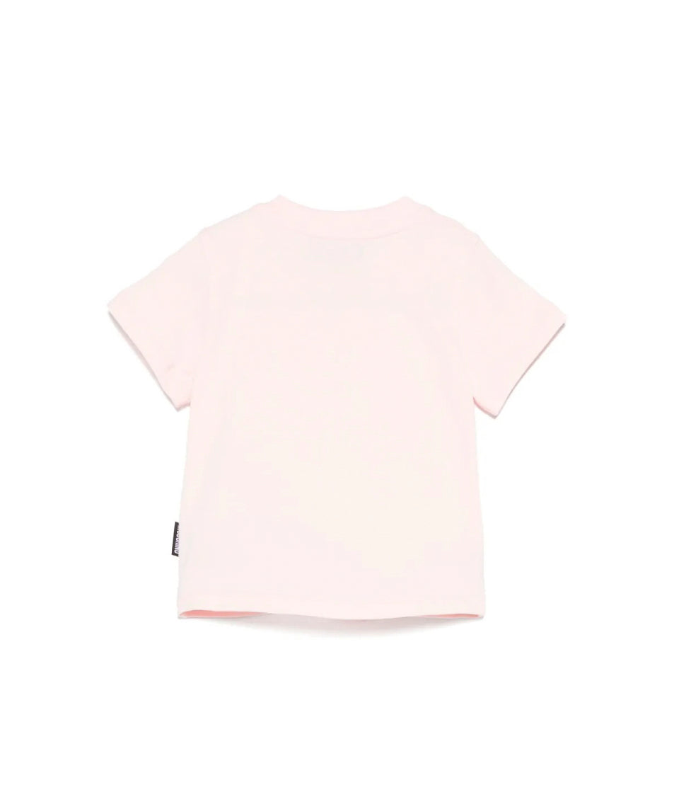 Moschino Kids T-shirt Rosa con Ricamo Toy per Neonate