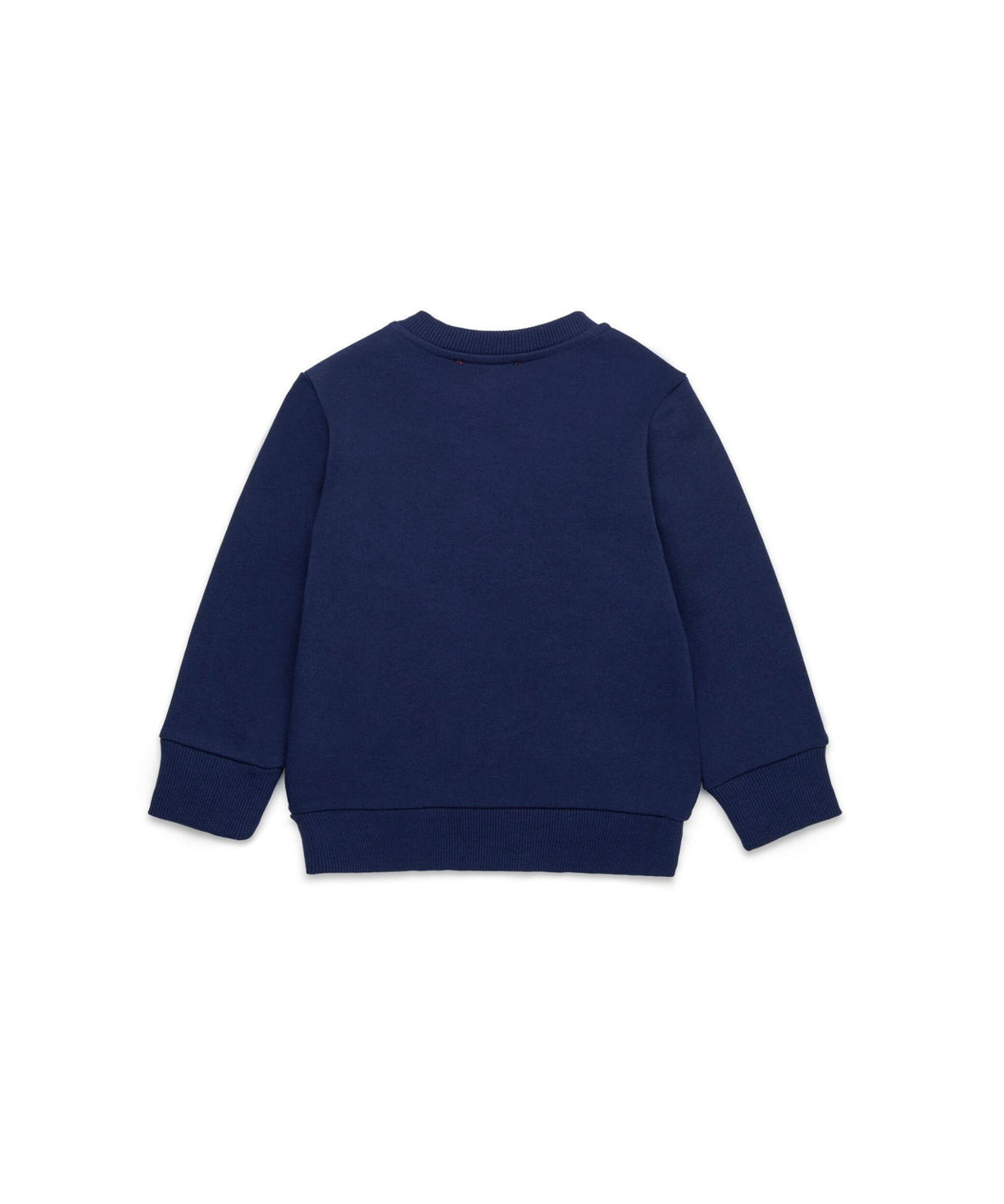 Diesel Kids Felpa Blu con Stampa Logo Oval D per Neonati (retro)