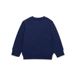 Diesel Kids Felpa Blu con Stampa Logo Oval D per Neonati (retro)