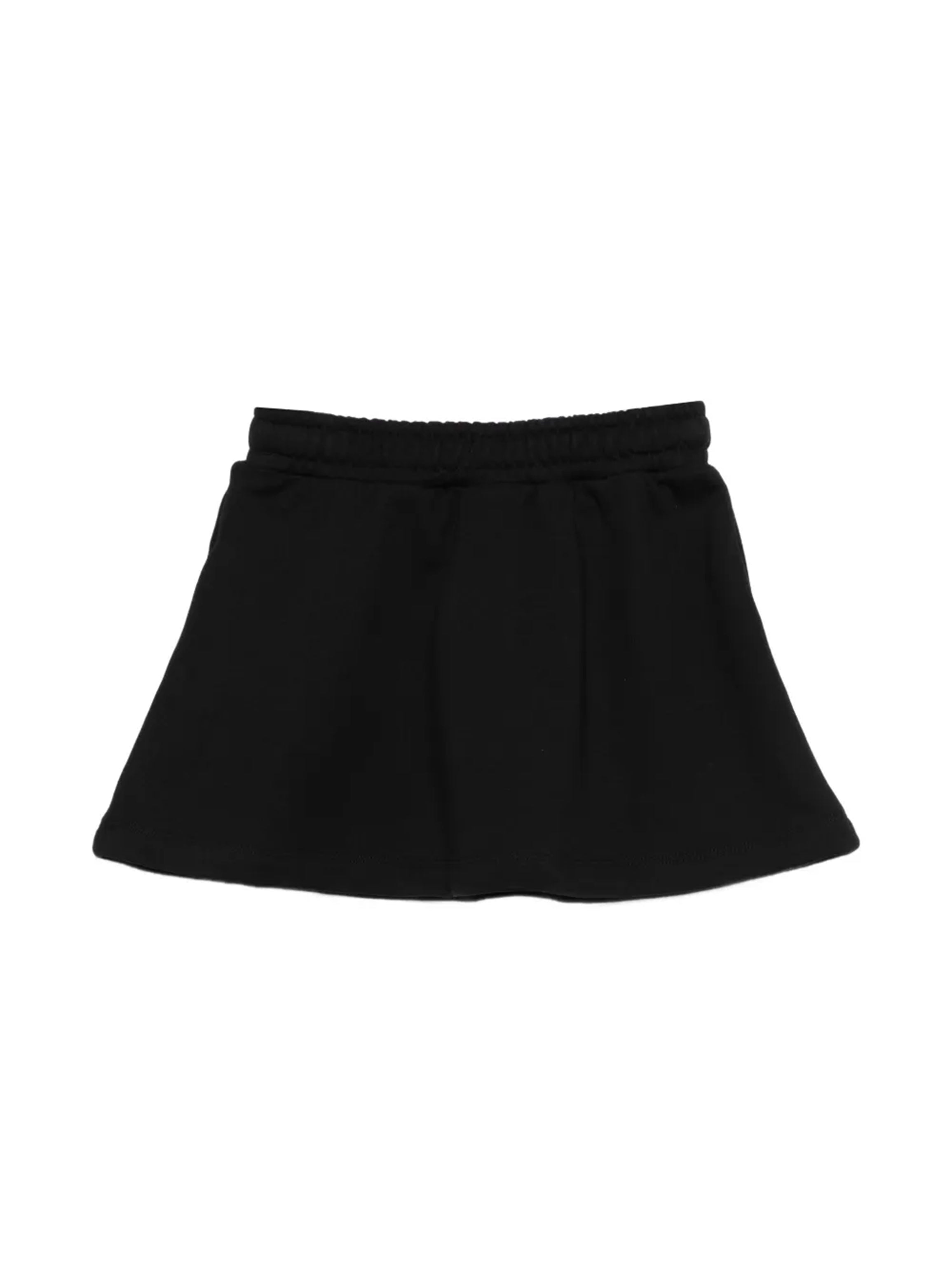 Moschino Kids Gonna Nera con Stampa Logo per Bambine