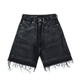 Diesel Kids Bermuda Neri Taglio Vivo per Bambini