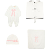 Elisabetta Franchi La Mia Bambina KIT TUTINA+COPERTA+CAPPELLO per Neonate