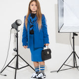 MSGM Kids Giacca Blazer Blu Royal per Bambine