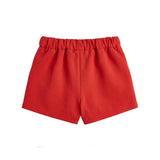 Elisabetta Franchi La Mia Bambina Bermuda Rosso e Nude per Neonate