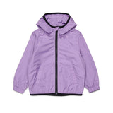 Diesel Kids Purple Windbreaker Jacket with Macro Oval D for Baby Girls