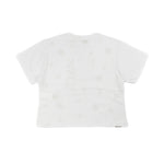 Max & Co Kids T-Shirt Bianco con Applicazione e Logo per Bambine