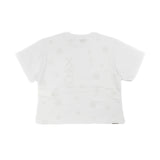 Max & Co Kids T-Shirt Bianco con Applicazione e Logo per Bambine