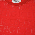 Iceberg Kids T-Shirt Rossa Con Stampa All-over per Bambini