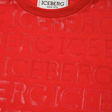 Iceberg Kids T-Shirt Rossa Con Stampa All-over per Bambini