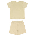 Msgm Kids Completo 2pz Sabbia con Logo per Neonati