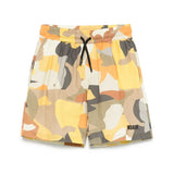 MSGM Kids Bermuda Multicolor con Logo per Bambini (fronte)