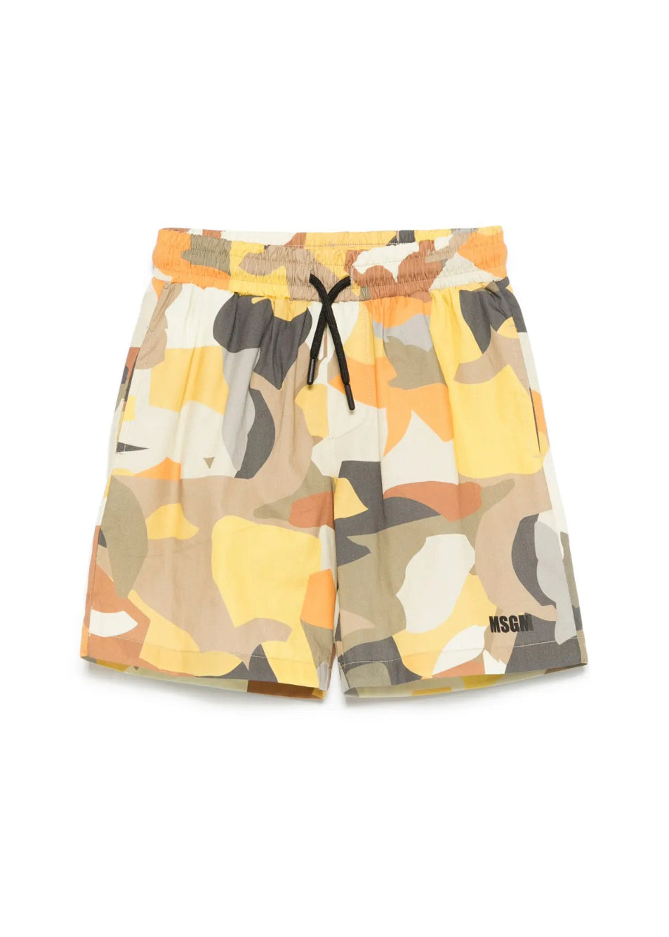 MSGM Kids Bermuda Multicolor con Logo per Bambini (fronte)
