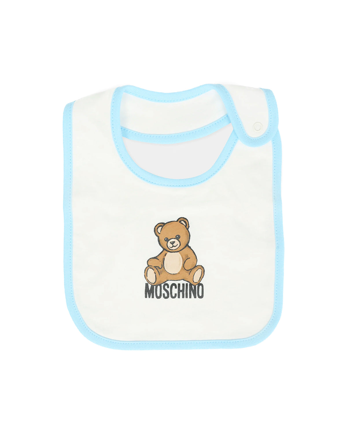 Moschino Kids Set Tutina+Bavetta +Cappello per Neonati