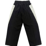 Yes London Kids Pantalone Nero e Bianco con Patch Logo per Bambini