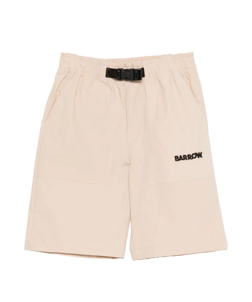 Barrow Kids Bermuda Sabbia con Logo per Bambini