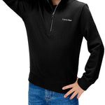 Calvin Klein Kids FElpa Nera con Collo Alto e Zip per Apertura Colletto per Bambini