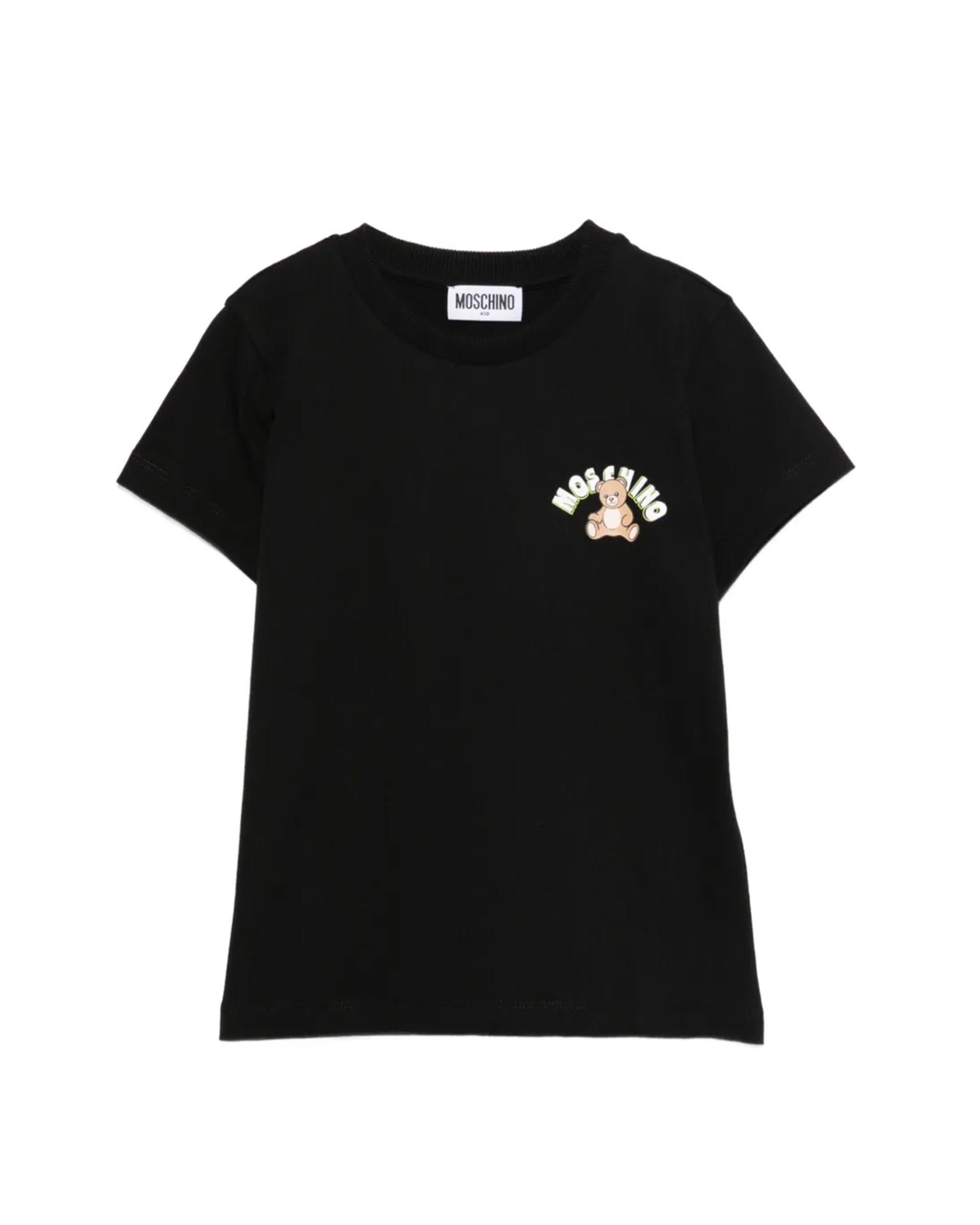 Moschino Kids T-shirt Nero con Teddy Bear per Bambini