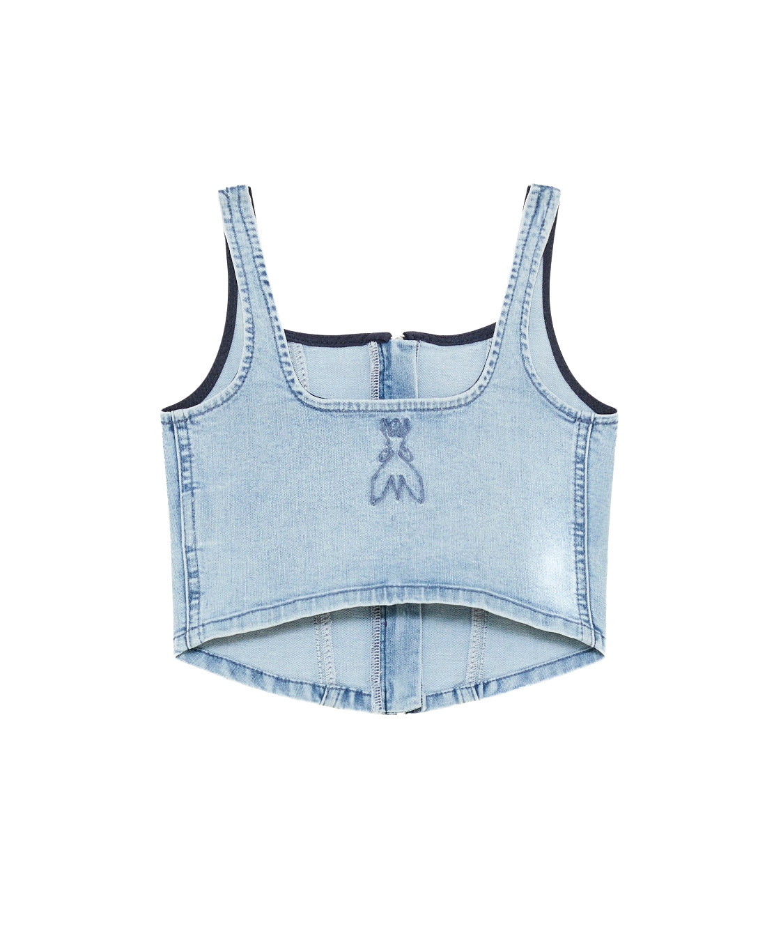 Patrizia Pepe Top in Denim per Bambine