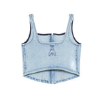 Patrizia Pepe Top in Denim per Bambine