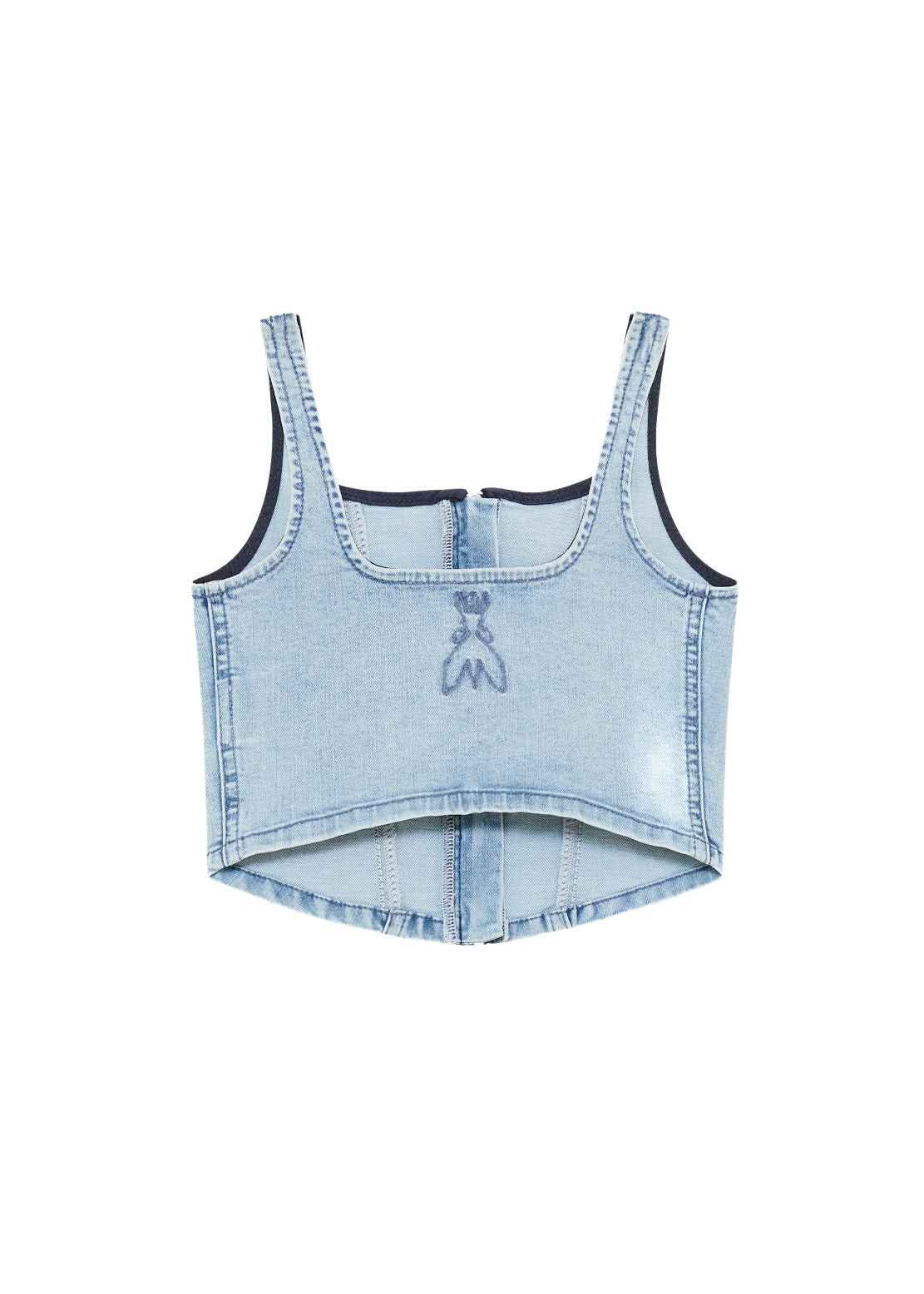 Patrizia Pepe Top in Denim per Bambine